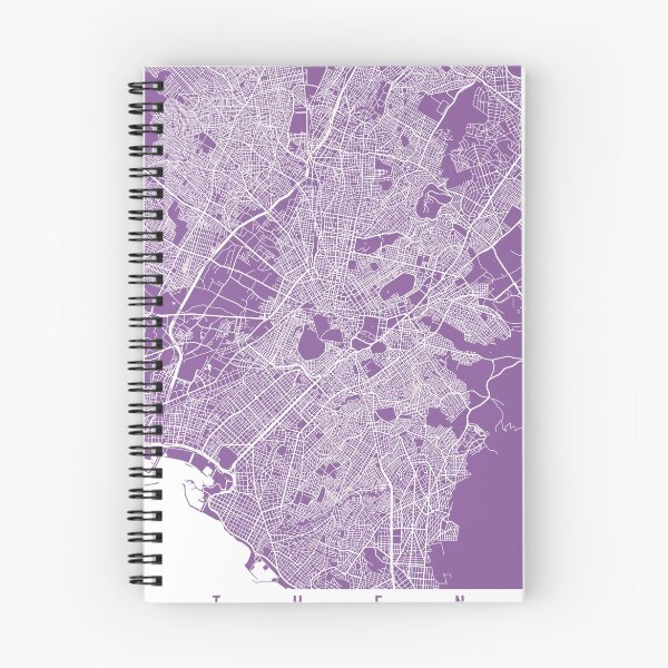 Item preview, Athens map lilac designed and sold by mapsart.