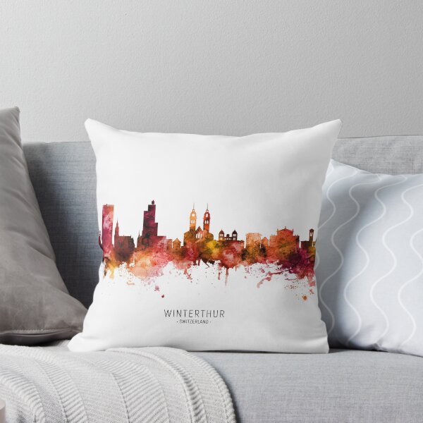 Item preview, Winterthur Switzerland Skyline designed and sold by ArtPrints.