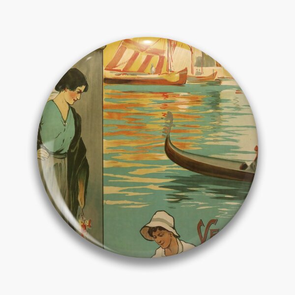 Item preview, retro classic EST Venise poster designed and sold by CorasPosters.
