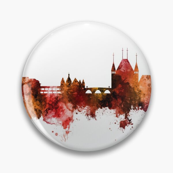 Item preview, Thun Switzerland Skyline designed and sold by ArtPrints.
