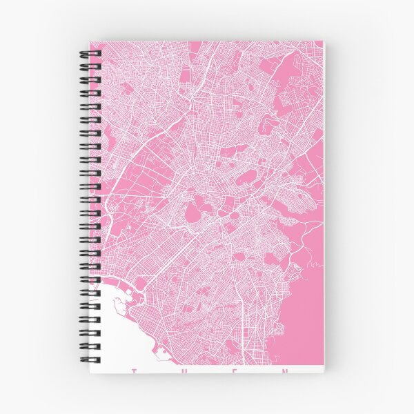 Item preview, Athens map pink designed and sold by mapsart.