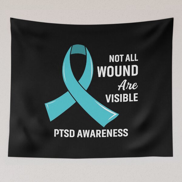 Item preview, Best Matching PTSD Awareness Warrior Birthday Retro Shirt Wound Visible Awareness T Shirt designed and sold by tuanitus.