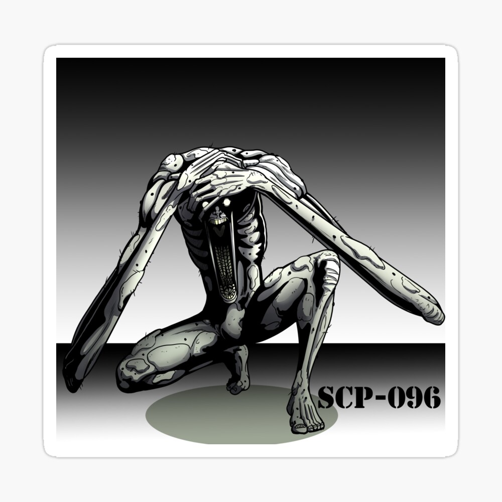 ParaBooks Scary Creepy Paranormal SCP Foundation Posters for Room - The Shy  Guy (SCP-096)