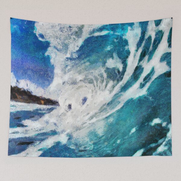 Item preview, Blue Ocean Wave Fine Art designed and sold by ashburylee.