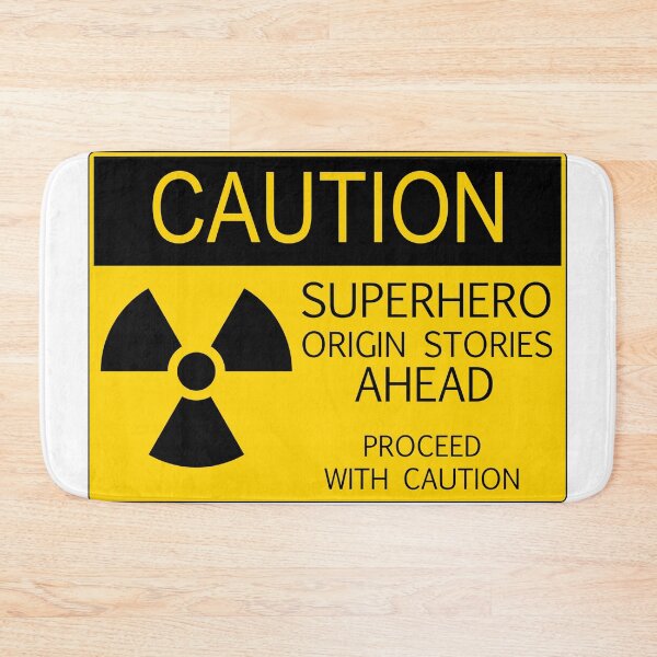 Item preview, Superhero Origin Stories Warning designed and sold by CenturyComics.