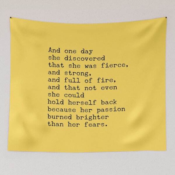 Item preview, And one day she discovered that she was fierce designed and sold by The Little Wood Cottage.