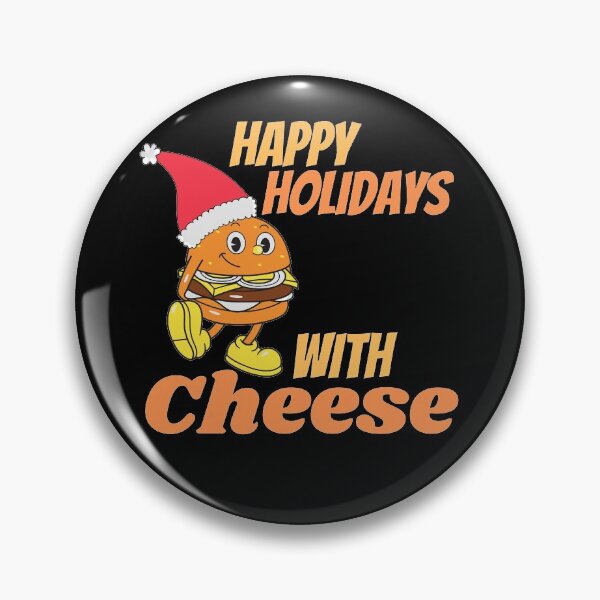 Item preview, Happy Holidays with Cheese designed and sold by Joy Poddar.