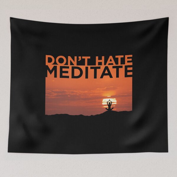 Item preview, Dont Hate Meditate Yoga sunshine designed and sold by Sherri98.