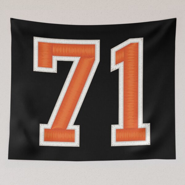 Item preview, Sports Number 71 Jersey seventy One Orange designed and sold by elhefe.