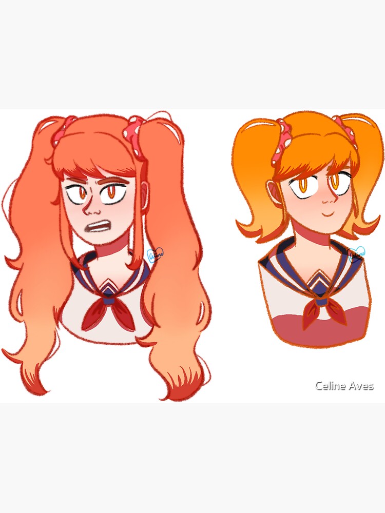 Osana Najimi chibi  Yandere simulator, Yandere simulator fan art, Yandere