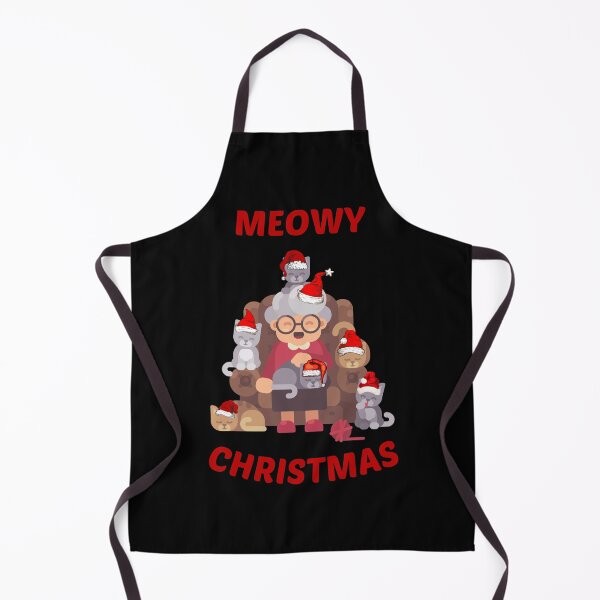 Item preview, Meowy Catmas Christmas Christmask Lights Funny Festive Cat Lady designed and sold by Irelene.