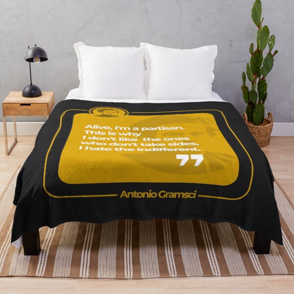 Item preview, Antonio Gramsci quote poster (yellow) designed and sold by CMYKStudio.