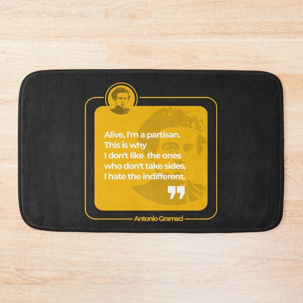 Item preview, Antonio Gramsci quote poster (yellow) designed and sold by CMYKStudio.