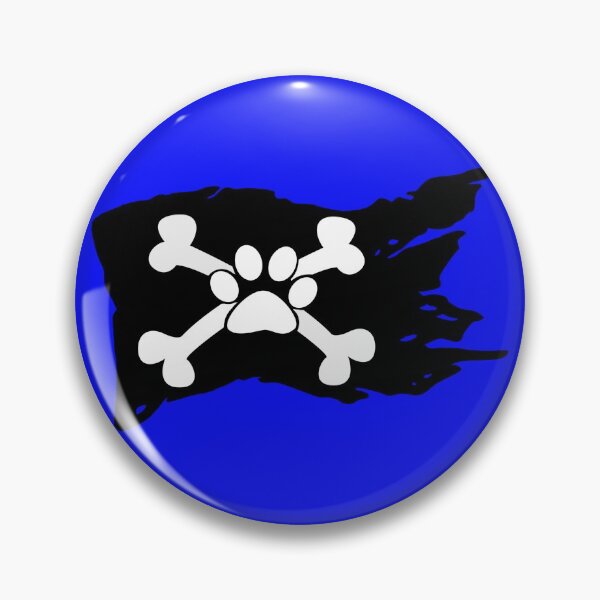 Artikelvorschau, Puppy / Dog Paw & Cross Bones Piratenflagge entworfen und verkauft von Mindsofcreation.