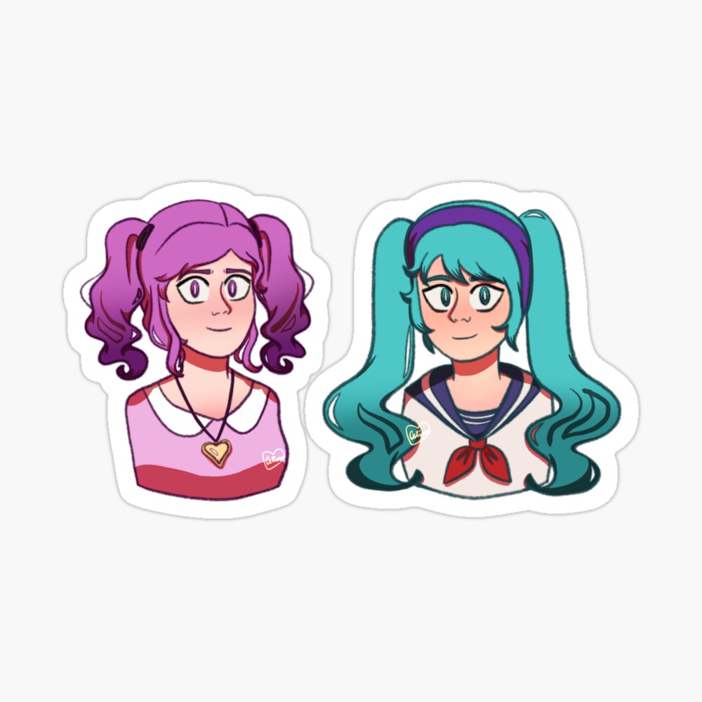 Kokona Haruka and Saki Miyu - Yandere Simulator Fanart