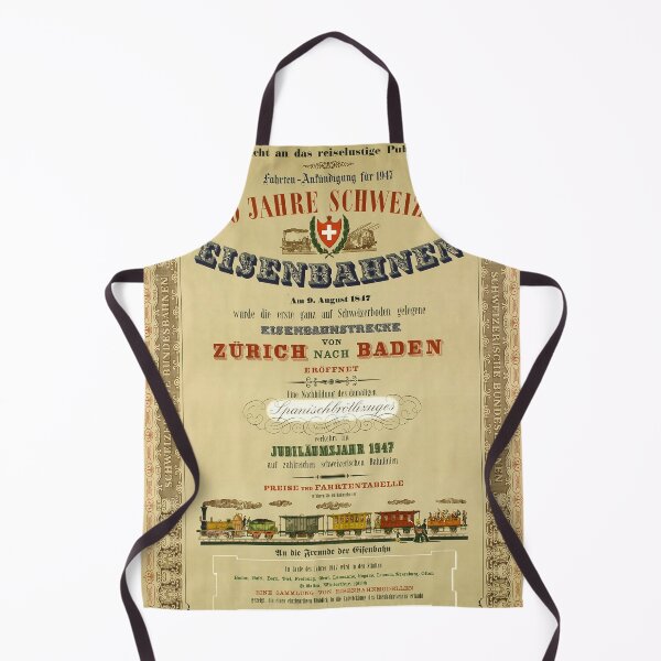 Item preview, retro classic 1947 100 Jahre Schweizer Eisenbahnen poster designed and sold by CorasPosters.