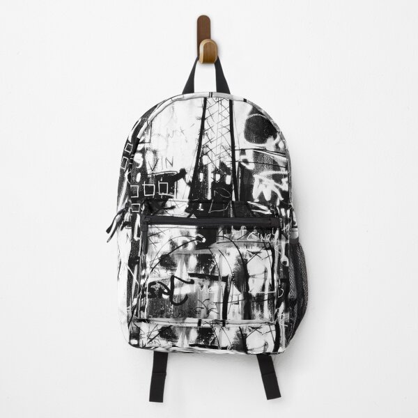 Item preview, Paris Urban Pop Black White France Eiffel Tower Funky Street Art Bar Notre Dame Graffiti Modern Art Grunge Downtown Scribble designed and sold by ExquisiteShots.