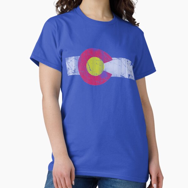 Vista previa del artículo con la obra «Bandera del estado del vintage de Colorado», diseñado y vendido por frittata.