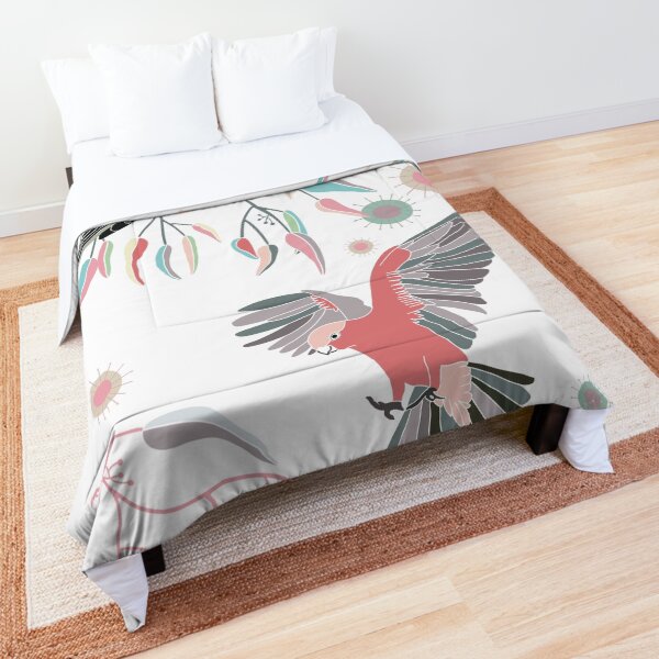 Australian Galah Cockatoos in Gum Trees Comforter