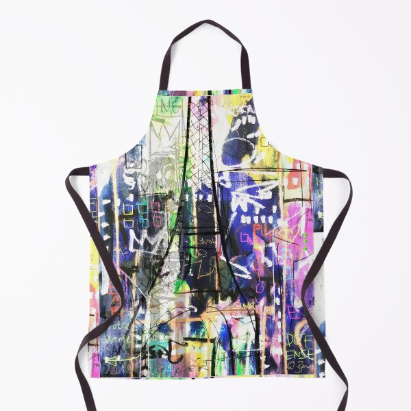 Item preview, Paris Urban Pop Colorful France Eiffel Tower Funky Street Art Bar Notre Dame Graffiti Modern Art Grunge Downtown Scribble designed and sold by ExquisiteShots.