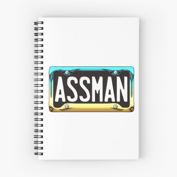 Item preview, SHINY BLUE/GOLD LICENSE PLATE assman *awesome UNLISTED designs in my portfolio* designed and sold by sleepingmurder.
