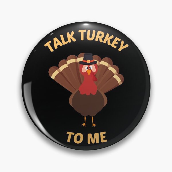 Item preview, Talk turkey to me - Funny Thanksgiving Pun with Cute Turkey designed and sold by Irelene.