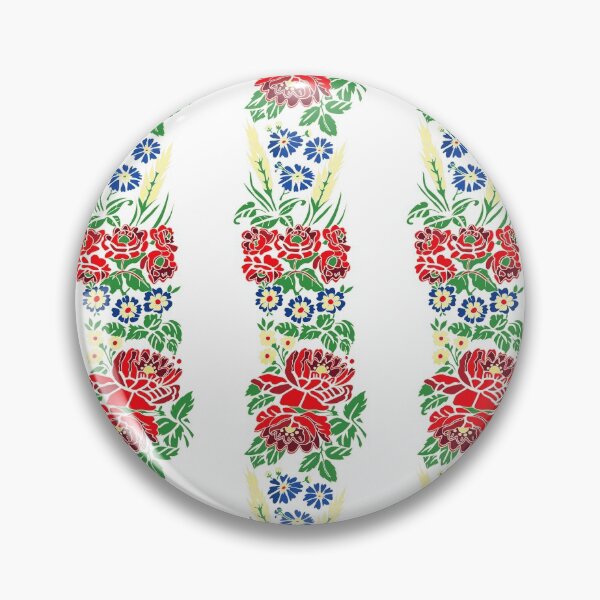 Item preview, Slavic folklore ribbons, white, large pattern designed and sold by Folkiestore.