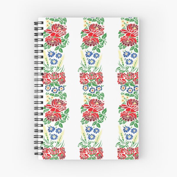 Item preview, Slavic folklore ribbons, white, large pattern designed and sold by Folkiestore.