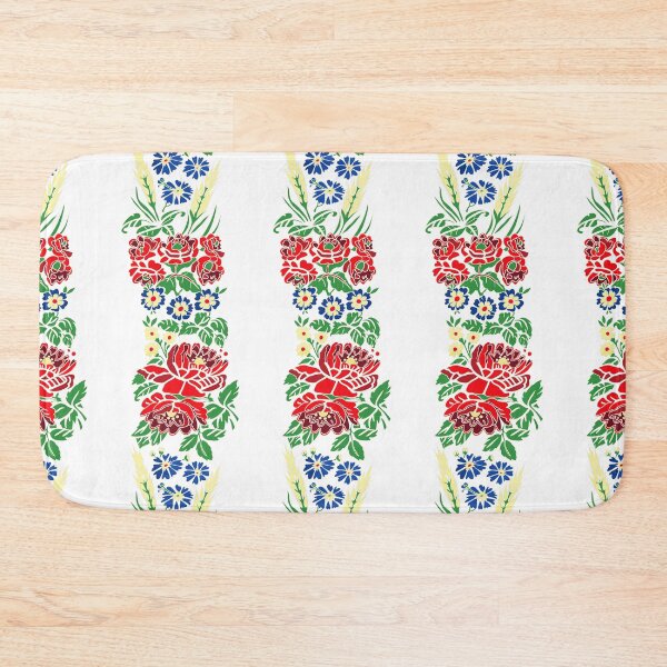 Item preview, Slavic folklore ribbons, white, large pattern designed and sold by Folkiestore.