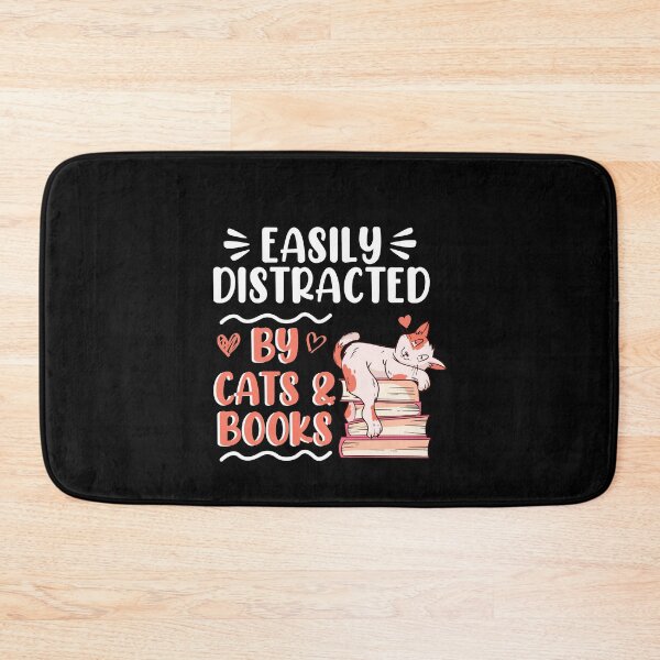 Item preview, Easily Distracted By Cats And Books - Crazy Cat  designed and sold by styleofpop.