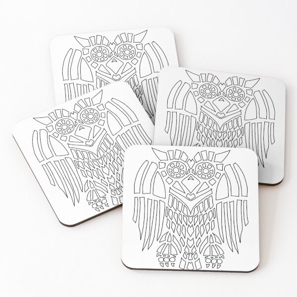 Item preview, Owl design in mosaic style  designed and sold by Pittstop.