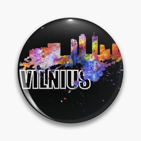 Item preview, Vilnius Lithuania Skyline Lithuania Lithuanian Gift designed and sold by DerNerd.