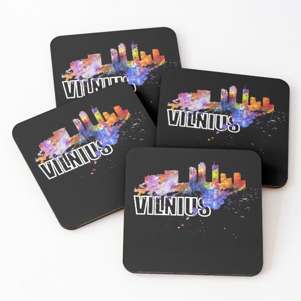 Item preview, Vilnius Lithuania Skyline Lithuania Lithuanian Gift designed and sold by DerNerd.