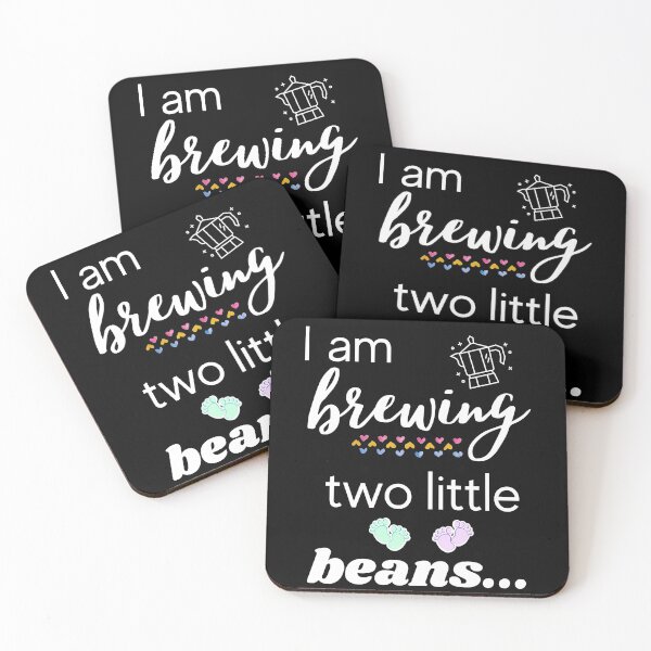 Item preview, I am brewing two little beans | Pregnant coffee lover designed and sold by KohMooy.