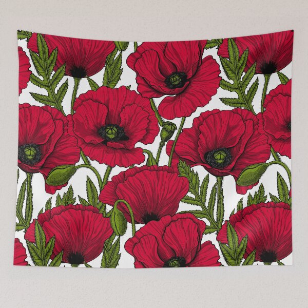 Item preview, Red poppy garden 2 designed and sold by Katerina Mitkova Kirilova.