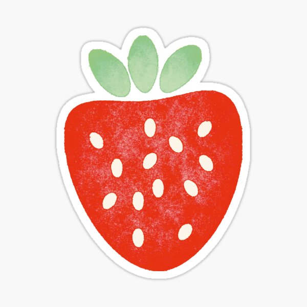 Strawberry in a watercolour style Sticker