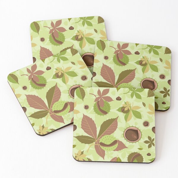 Item preview, Brown & Green Chestnut Pattern designed and sold by lanolga.
