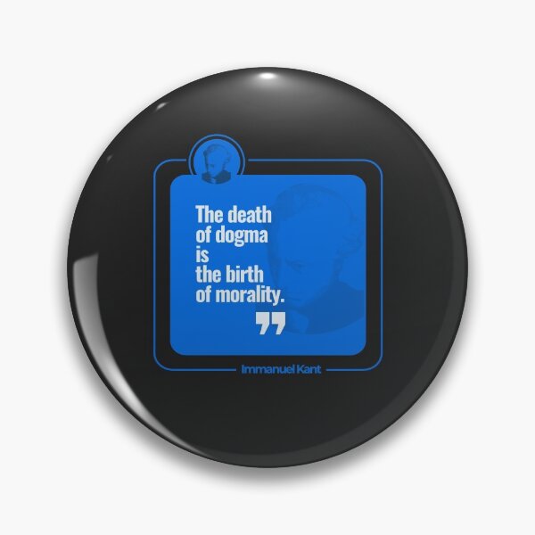 Item preview, Immanuel Kant quote poster (lightblue) designed and sold by CMYKStudio.