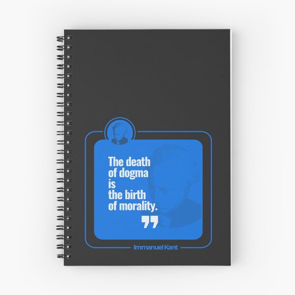 Item preview, Immanuel Kant quote poster (lightblue) designed and sold by CMYKStudio.