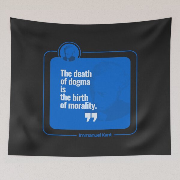 Item preview, Immanuel Kant quote poster (lightblue) designed and sold by CMYKStudio.