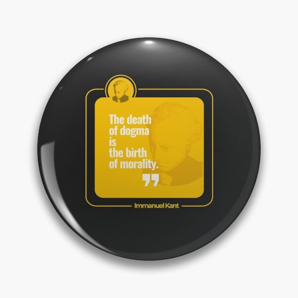 Item preview, Immanuel Kant quote poster (yellow) designed and sold by CMYKStudio.