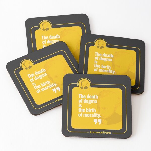 Item preview, Immanuel Kant quote poster (yellow) designed and sold by CMYKStudio.