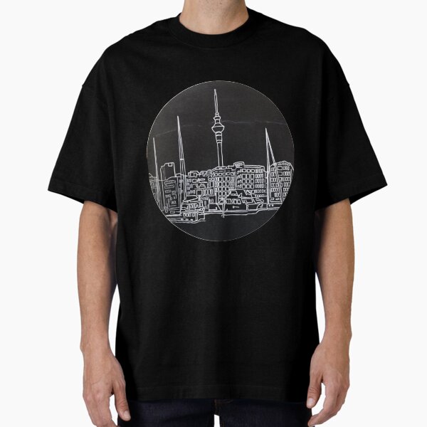 Auckland City Viaduct New Zealand Oversized T-Shirt