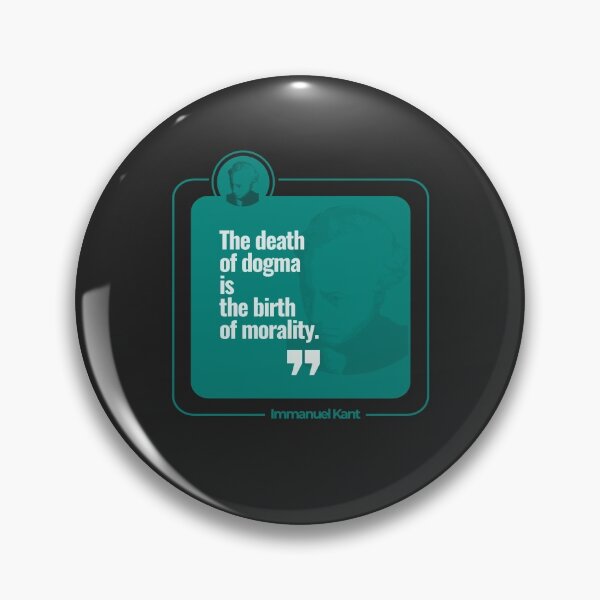 Item preview, Immanuel Kant quote poster (teal) designed and sold by CMYKStudio.