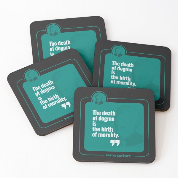 Item preview, Immanuel Kant quote poster (teal) designed and sold by CMYKStudio.