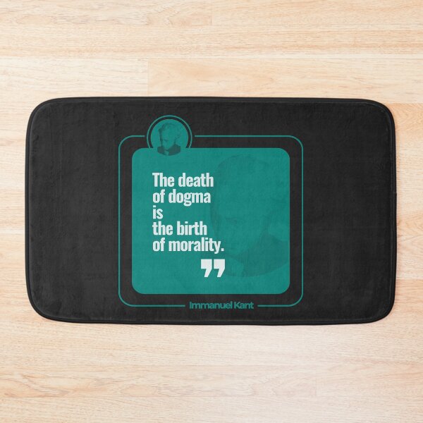 Item preview, Immanuel Kant quote poster (teal) designed and sold by CMYKStudio.