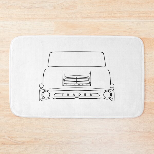 Item preview, Vintage Thames Trader lorry black outline graphic designed and sold by soitwouldseem.