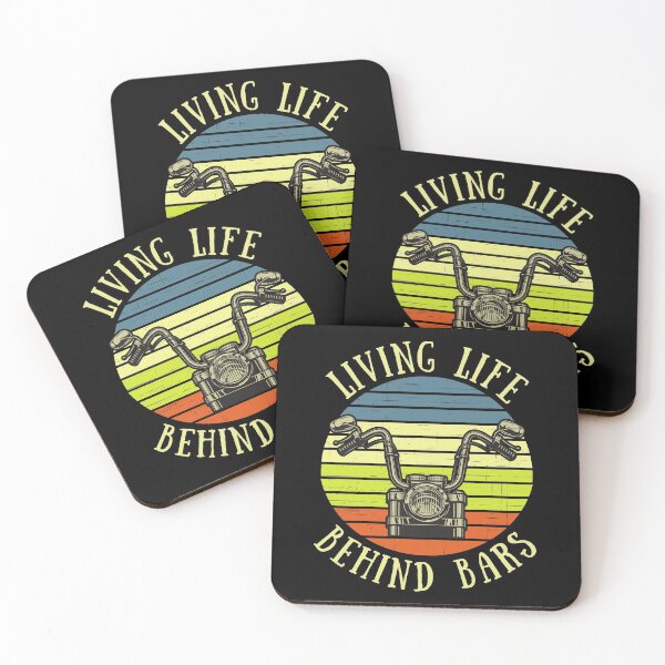 Item preview, Living life behind bars - motorbike and motorcycle biker / rider designed and sold by HaychGee.