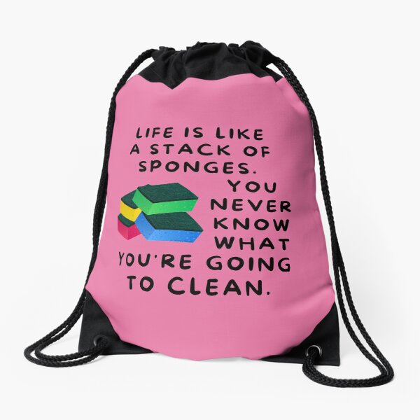 Item preview, Life is Like a Stack of Sponges Housekeeping Humor designed and sold by SavvyCleaner.