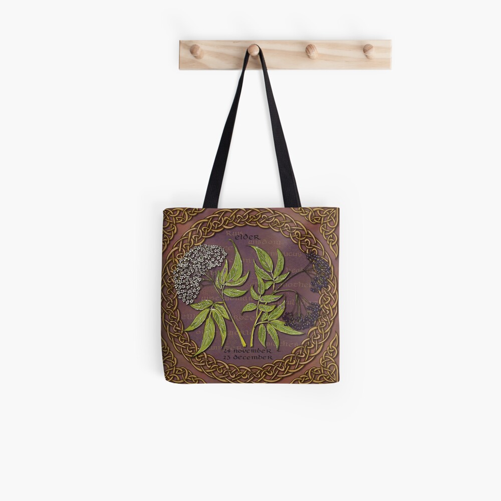Celtic Tree Calendar Elder Tote Bag